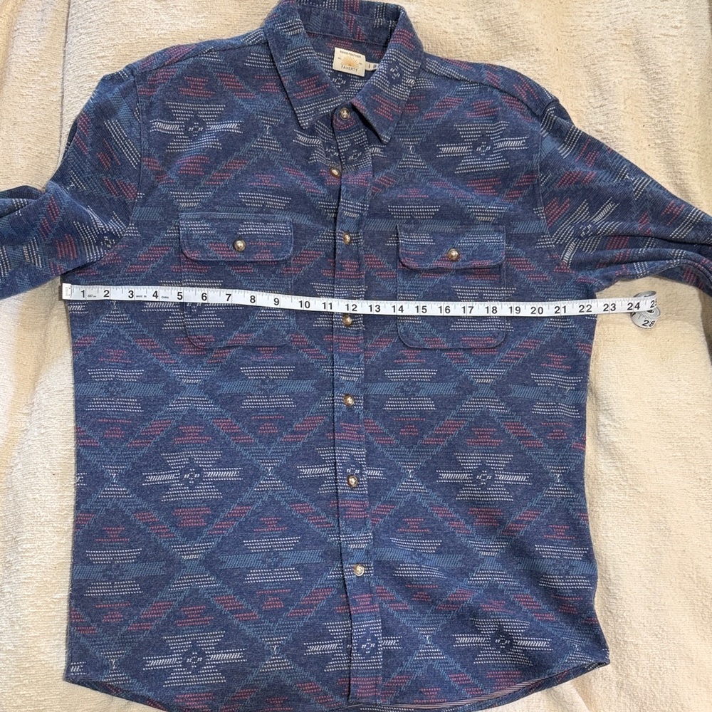 Faherty Good Feather Legend Button Up Casual Shirt - image 4